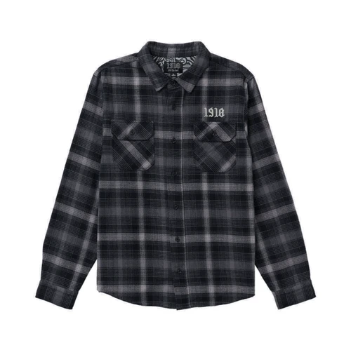 1910 Burslem Flannel Shirt Charcoal