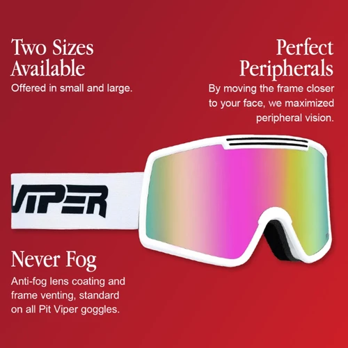 Pit Viper French Fry Goggles Miami Nights Blue Large