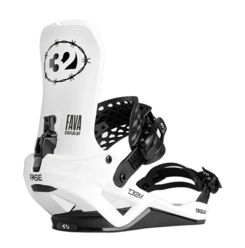 ThirtyTwo 32 T32M Fase Bindings 2627 Fava White Medium