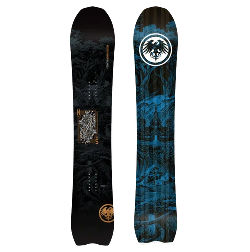 Never Summer Valhalla Snowboard 2627 Black Blue 160