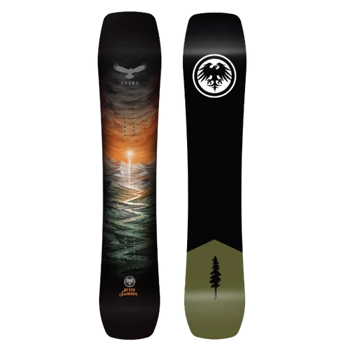 Never Summer Nokhu Snowboard 2027 Black Orange 155