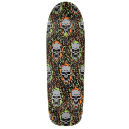 Creature Bonehead Webbed Team Skateboard Deck Black Orange Green 9x14WB