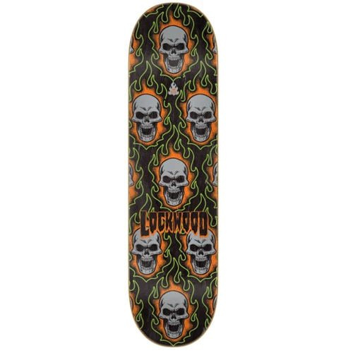 Creature Lockwood Bonehead Skateboard Deck Gray Green 8.25x14.3WB