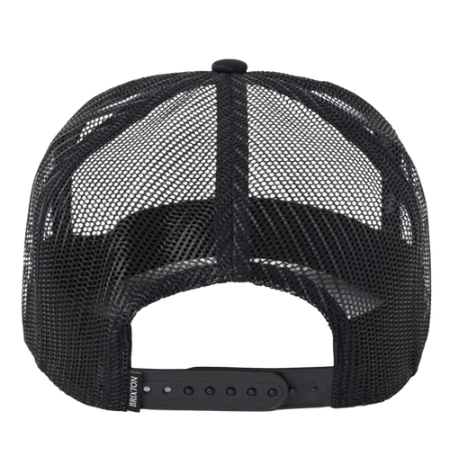Brixton Clemont Trucker Hat Black White