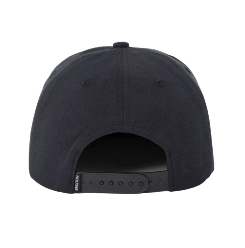 Brixton Blocked Hat Snapback Black Red