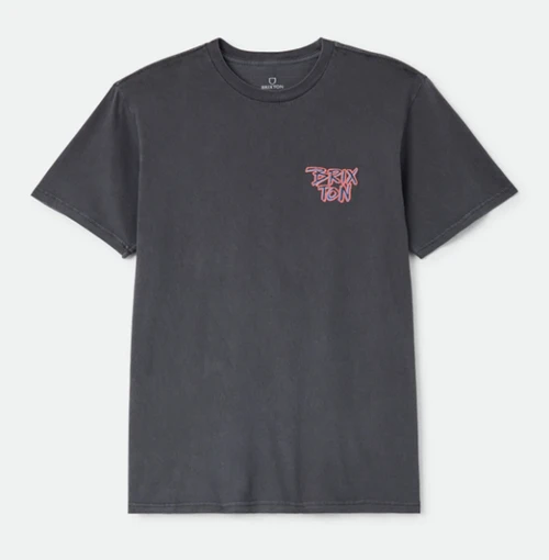 Brixton Rockton Standard SS Tshirt Black Washed