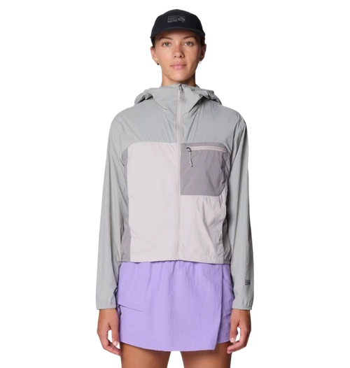 Mountain Hardwear Wind Veil Hooded Jacket Womens Grey