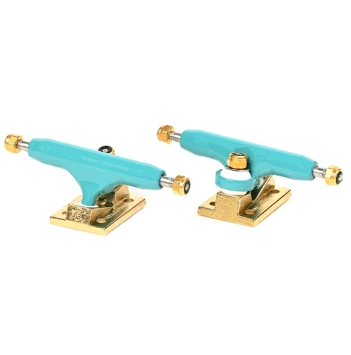 Blackriver Pro Fingerboard Trucks BRTs 3.0 Gold Turqoise 29mm