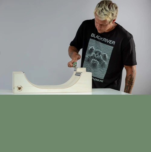 Blackriver Mini 2 Fingerboard Ramp Natural Black 22x12x6