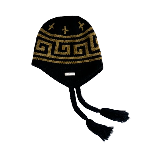 Autumn Niseko Ear Flap Beanie Black