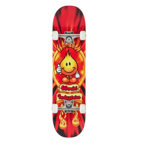 World Industries Flameboy V2 Skateboard Complete Black Red 7