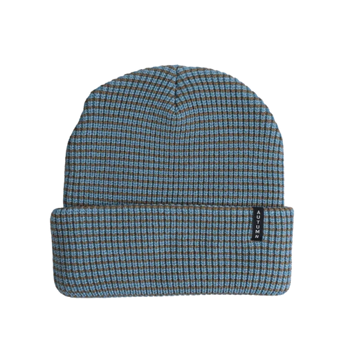 Autumn Stripe Beanie Sky