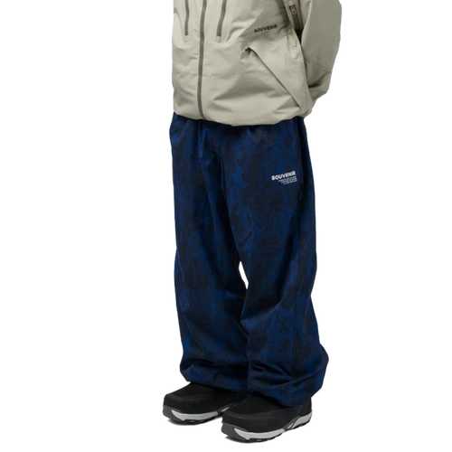 Souvenir Parachute Pants Blue Print