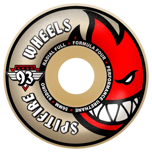 SPITFIRE F4 93A RAD FULL 56MM NAT WHEELS SET