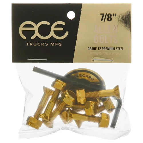 ACE 7/8" ALLEN HARDWARE SET GOLD