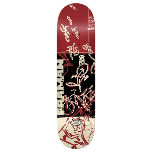 REAL PRAMAN BIKE PURGATORY SKATEBOARD DECK-8.25