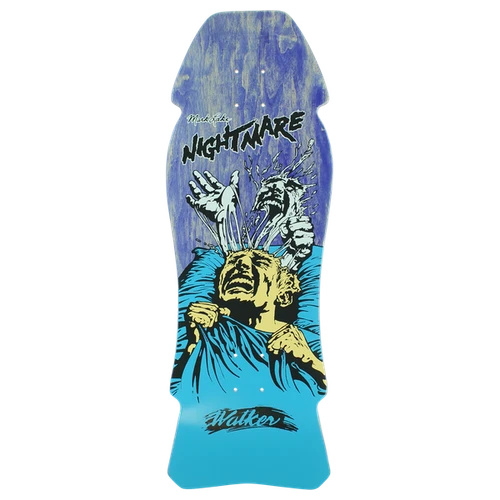 WALKER LAKE NIGHTMARE REISSUE SKATEBOARD DECK 10.25x30.25 NAVY