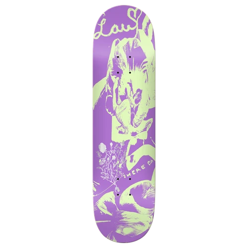 THERE WILLEMS BLOOM GLOW SKATEBOARD DECK-8.5 PURPLE