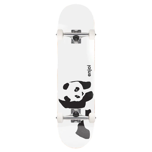 ENJOI WHITEY PANDA SOFT TOP SKATEBOARD COMPLETE-7.0 WHITE