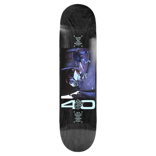 SHUT KANIGHTS RODNEY SKATEBOARD DECK-8.25 BLK EX7