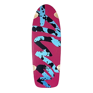 ALVA SPLATTER SKATEBOARD DECK-10.5x30.5 PINK/BLU/BLK