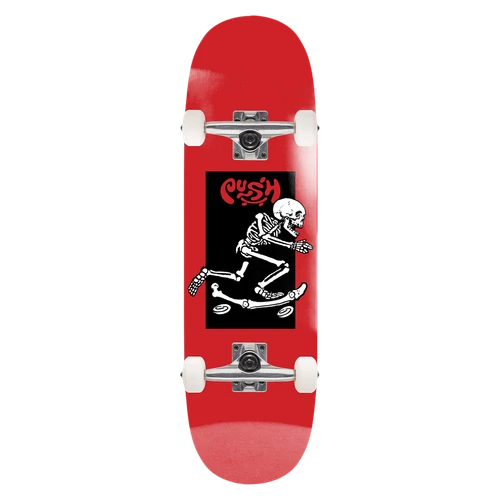 PUSH SKELETON FP MODERN MINI SKATEBOARD COMPLETE-8.0 RED