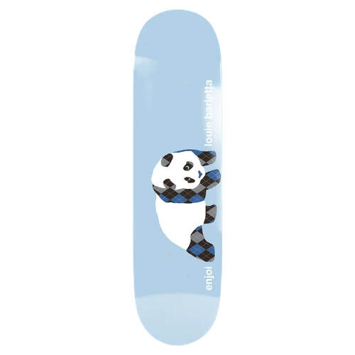 ENJOI BARLETTA ARGYLE PANDA SKATEBOARD DECK-8.0 LT.BLUE