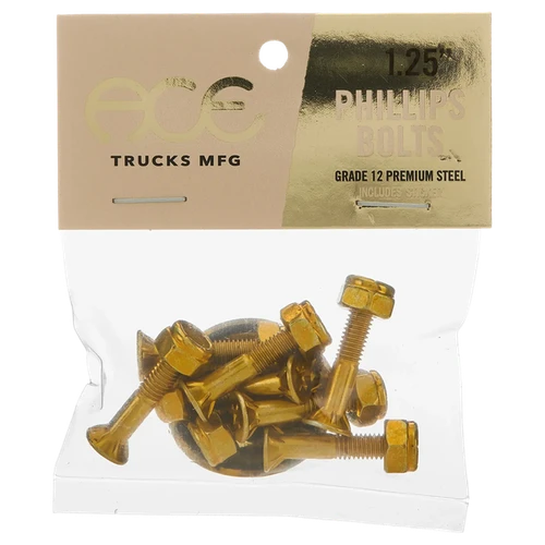 ACE 1.25" PHILLIPS HARDWARE SET GOLD