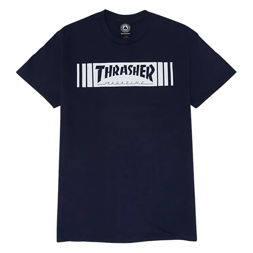 THRASHER BAR SS TSHIRT SMALL NAVY
