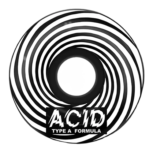 ACID TYPE A SWIRL SIDECUTS 55MM 101A BLACK WHEELS SET