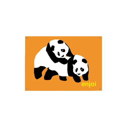 ENJOI PIGGY BACK PANDA BANNER BLACK/WHITE