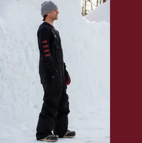 ThirtyTwo Basement Bibs Black