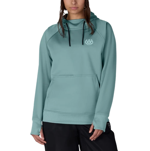 686 Bonded Fleece Hoody Womens Pale Firn