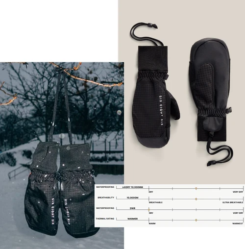 686 Crush Insulated Mitts Metallica Black