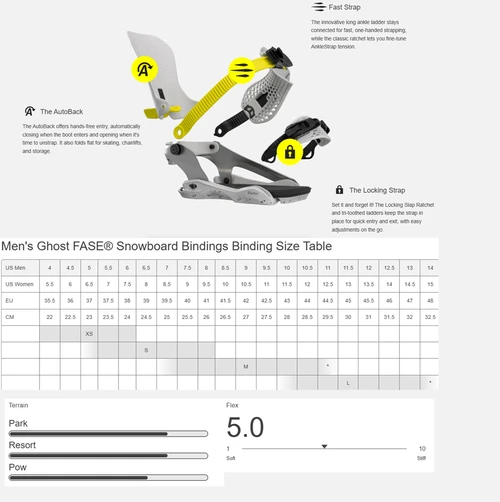 Bataleon Ghost FASE Bindings 2027 Black M