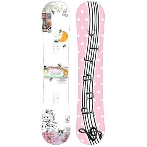 Public JibGurl Snowboard Womens 2027 White 144