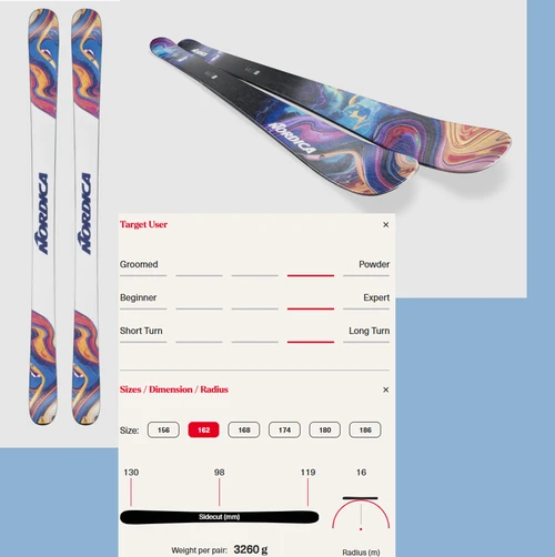 Nordica Unleashed 98ca Skis Blue 168