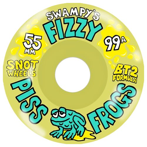 SNOT SWAMPY FIZZY PISS FROGS 55MM 99A OLIVE WHEEL SET
