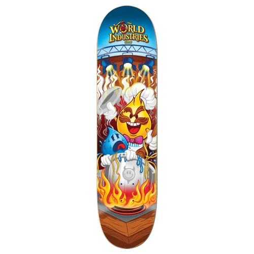 WORLD INDUSTRIES COOKED SKATEBOARD DECK-8.1