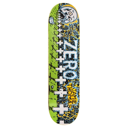 ZERO THOMAS GRAVEYARD 30YR SKATEBOARD DECK-8.25 GRN