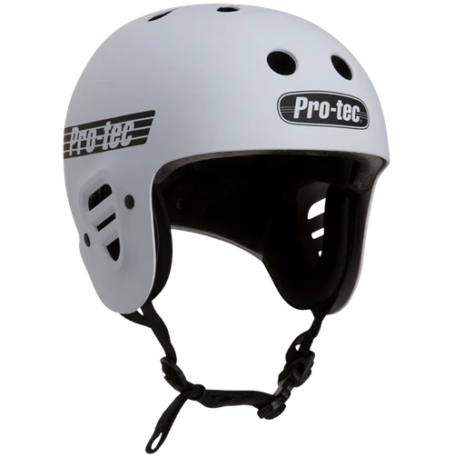 ProTec Full Cut Cert Skateboard Helmet White Large