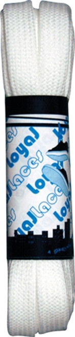 LOYAL LACES SHOE LACES SINGE PAIR-WHITE