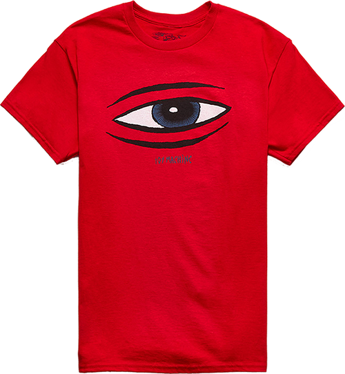 TOY MACHINE SECT EYE SS TSHIRT LARGE  RED