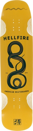 JET HELLFIRE BIG SPIN SKATEBOARD DECK 9.75x39 BIG SNAKE