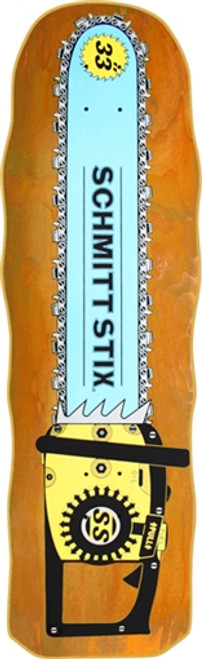 SCHMITT STIX CHAINSAW Skateboard Deck-10x33 ORANGE