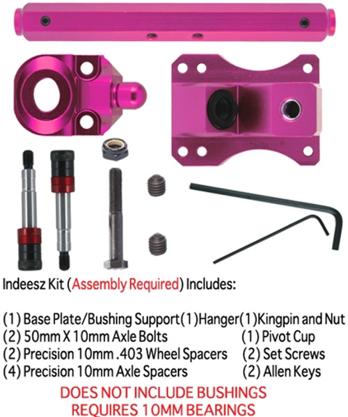 SURF RODZ TKP 10mm 127mm 45 PINK 1-Trucks KIT Skateboard Trucks