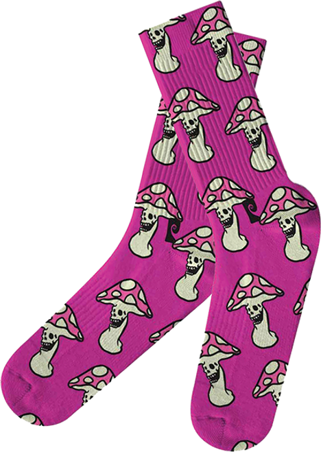 PSOCKADELIC SKULL SHROOM CREW SOCKS 1PR