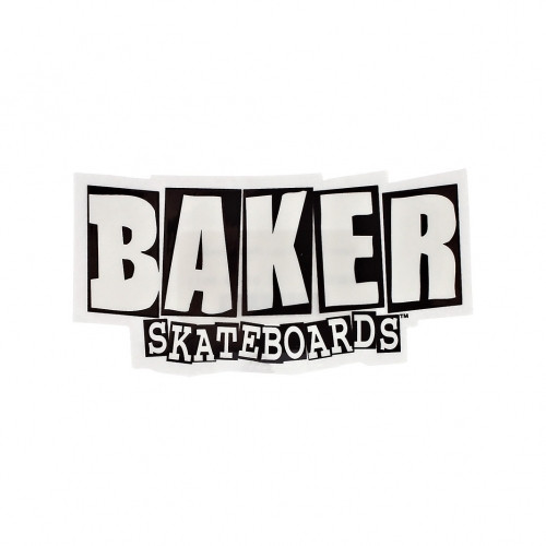Baker Brand Logo Sticker Small Black White 4inch