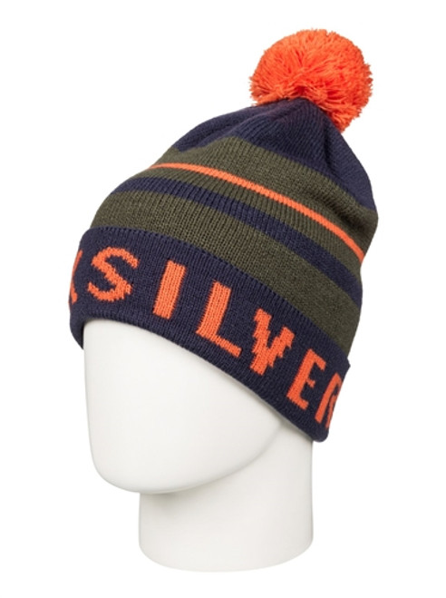 Quiksilver Summit Beanie Navy Orange OneSize