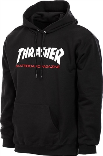 Thrasher Skate Mag Two Tone Hood Black Large